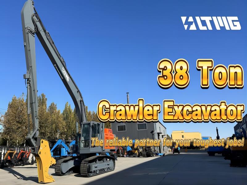 A nova escavadeira grande LTMG de 38 toneladas - especialista em mineração e construção