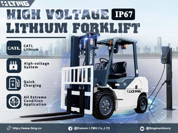 high-voltage lithium electric forklift