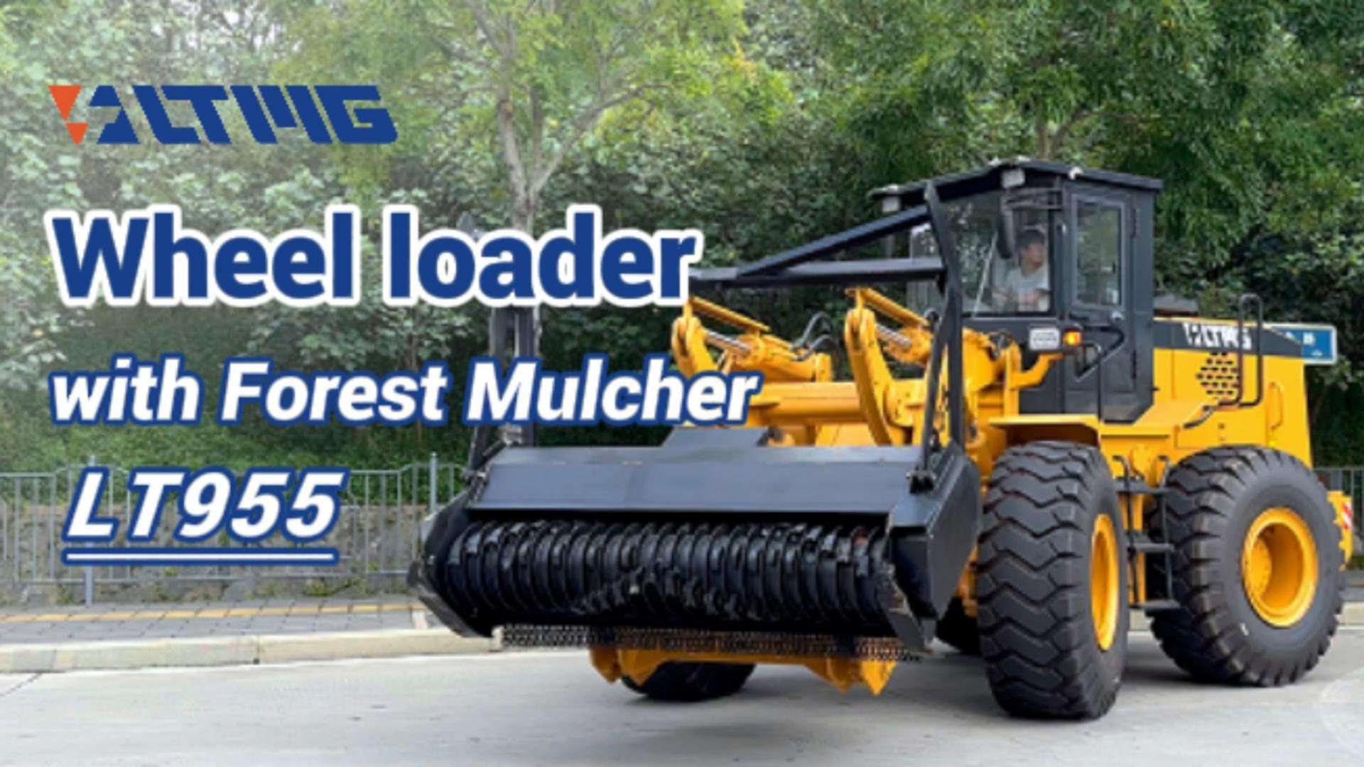 Lançamento do novo produto LTMG - carregador de rodas LT955 com o Mulcher da floresta