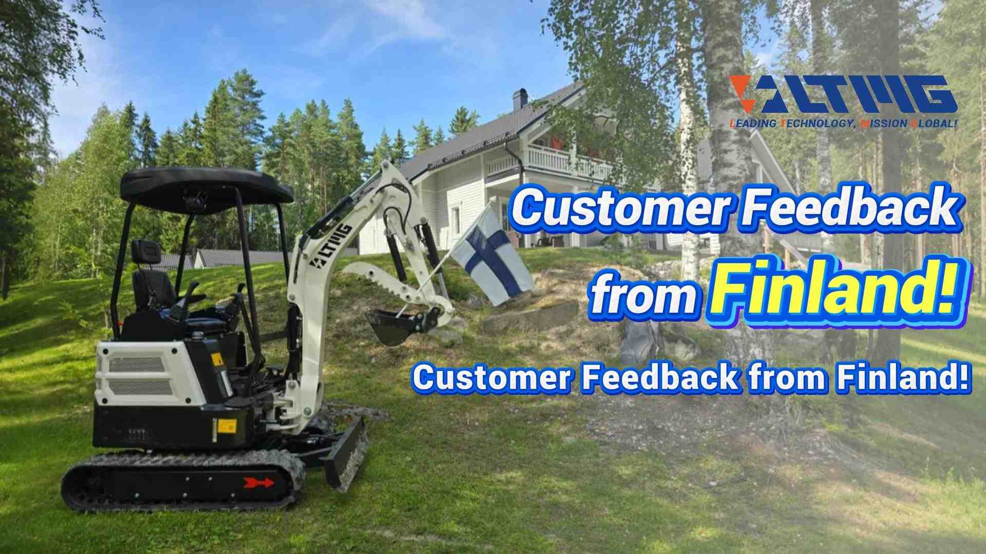 Mini Excavator working in Finland!