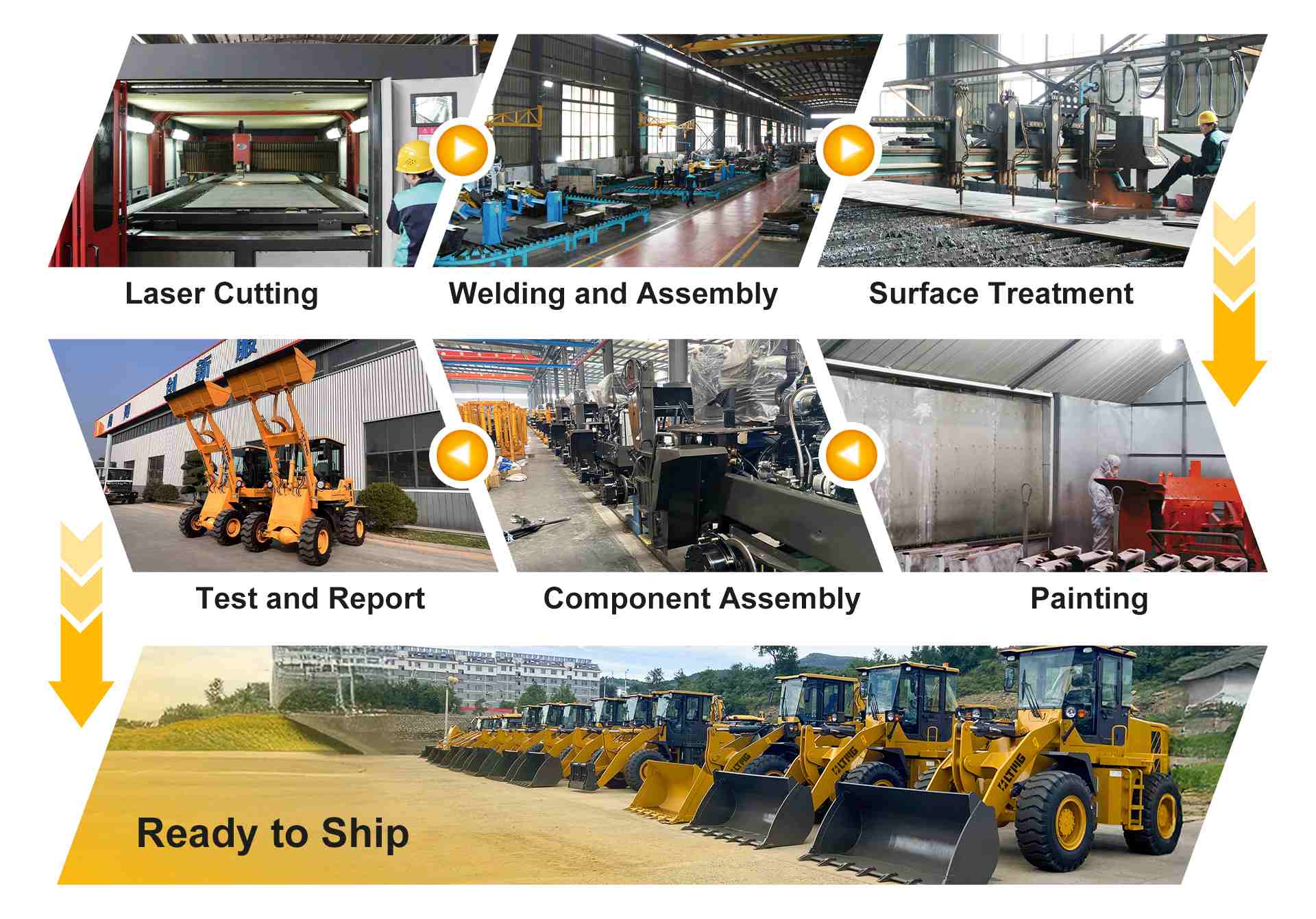 6 ton electric wheel loader factory