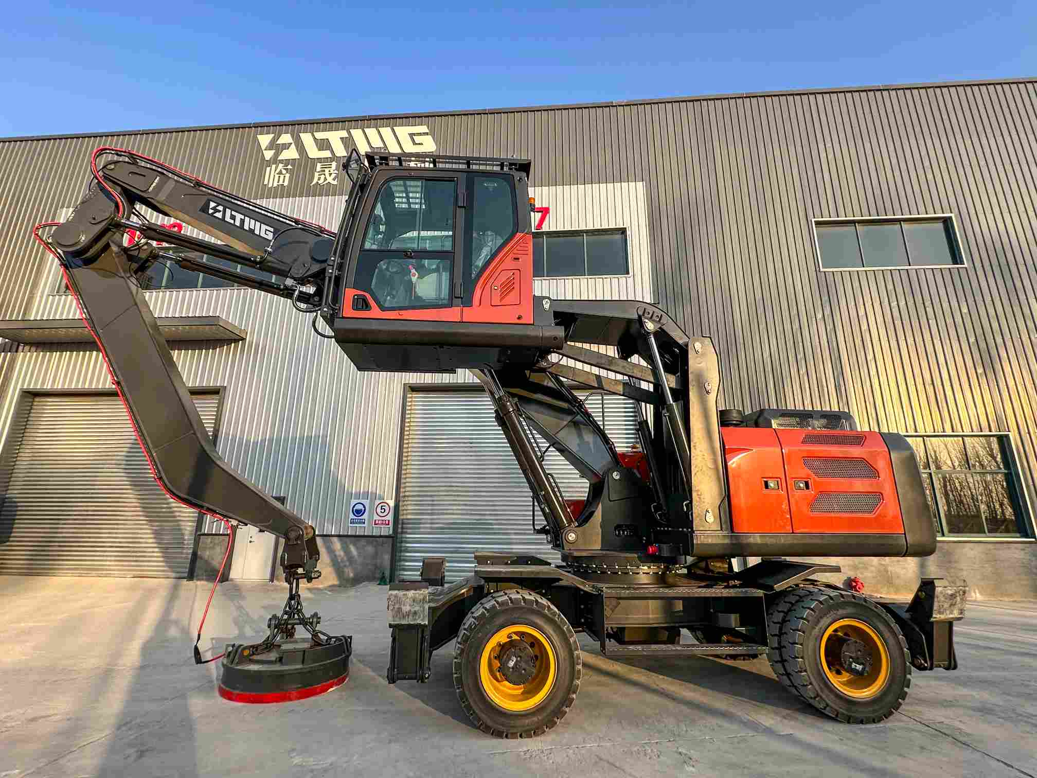 wheeled excavator long arm wheeled excavator long arm