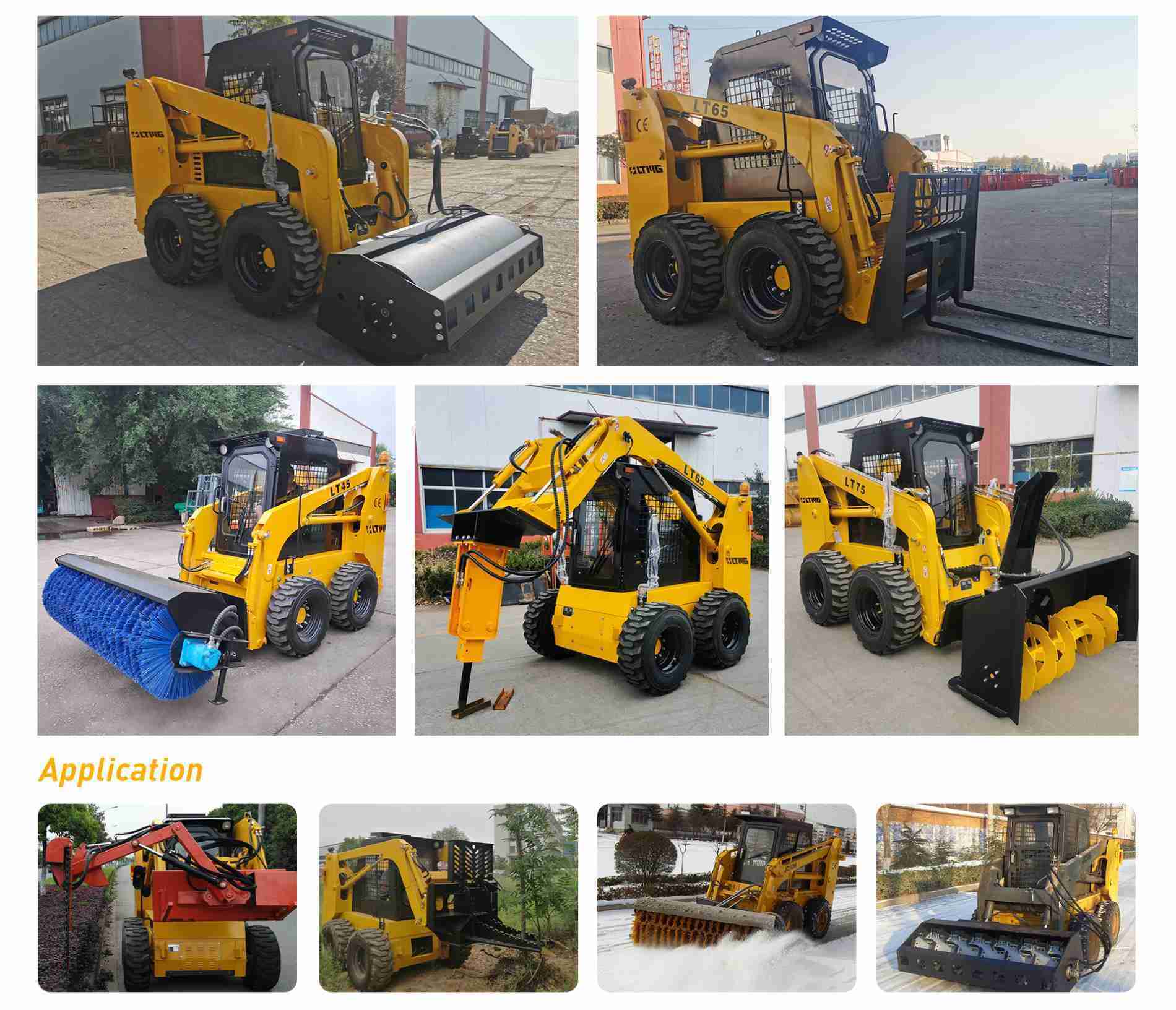 skid steer attachments construction